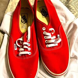 Mens size 11 red vans